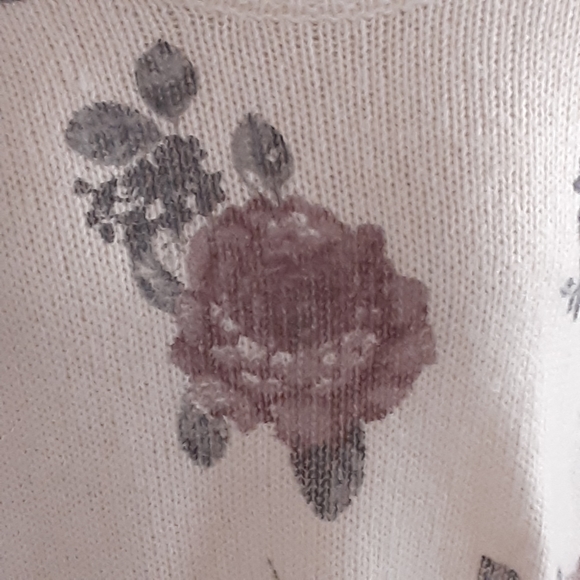 NWT, Lucky Brand, Los Angeles, Cotton Blend, Floral Pullover, Size Large - Picture 7 of 9